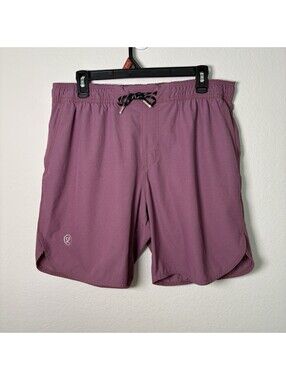 Legends Luka Shorts Mens Large Pink Purple Gym Workout Stretch Lined Running